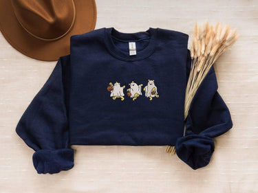 Embroidery Winnie Sweatshirt, Embroidered Ghost Hoodie, Winnie Kids Sweatshirt, Winnie Ghost Sweatshirt, Disney Halloween Wear, Pooh Hoodie